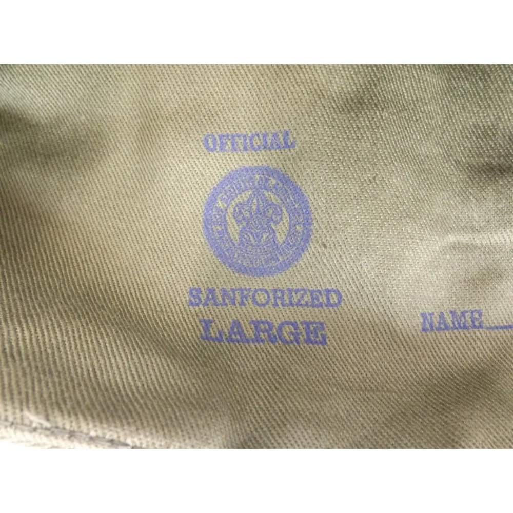 Vintage BSA Boy Scouts of America Official Garrison Olive Green Size Medium